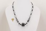black and white beaded necklaces