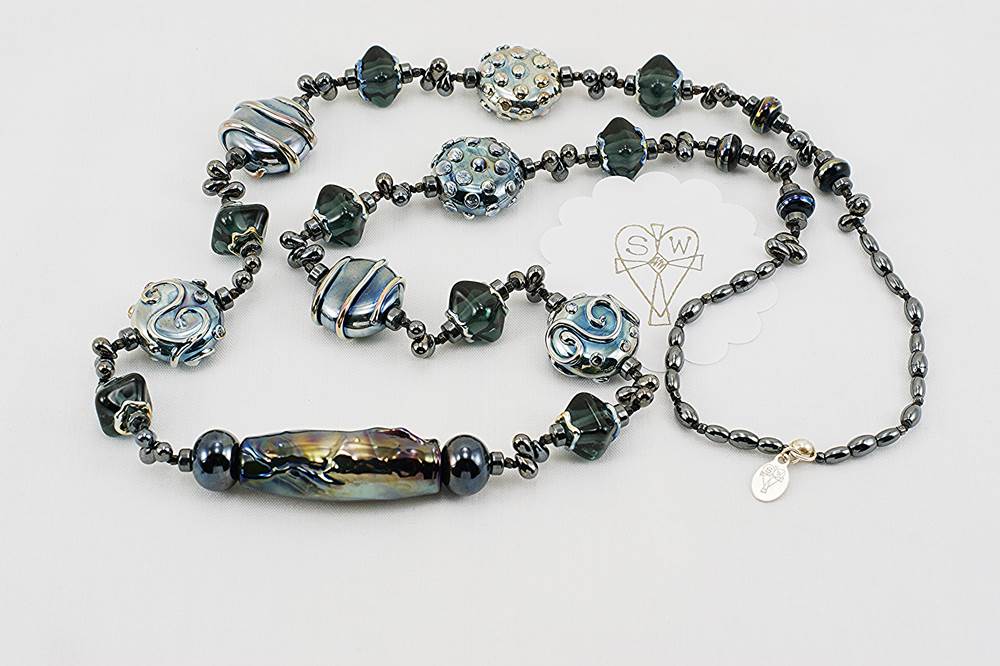 blue-sterling-silver-beaded-necklace