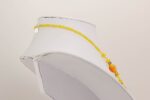Bright yellow and orange glass bead necklace