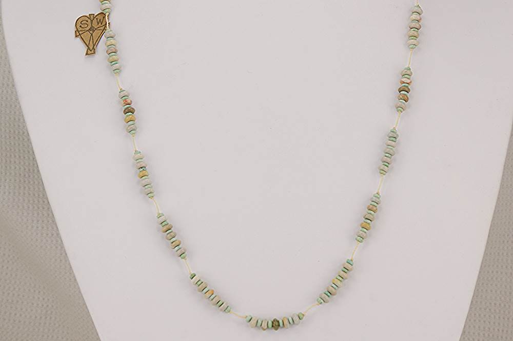 Handmade turquoise and jasper necklace.