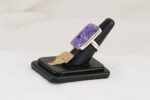 Sterling silver, handmade, ring with charoite gemstone.
