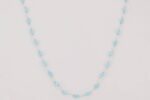 Light and baby blue bead necklace.