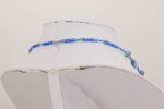 Cobalt blue glass bead necklace.
