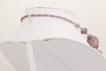 Plum purple beaded necklace