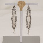 Handmade Victorian sterling silver spoon earrings.