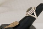 Sterling silver, handmade, labradorite, ring.