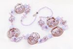 Light purple sea anemone necklace