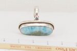 Larimar and sterling silver handmade ring.