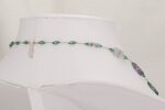 Teal and purple, semi precious tourmaline necklace.