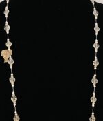 Quartz and pearl necklace