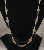 Rutilated quartz necklace