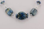 blue glass bead necklace