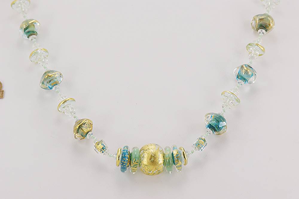 clear quartz bead necklace