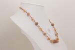 aventurine peach colored necklace