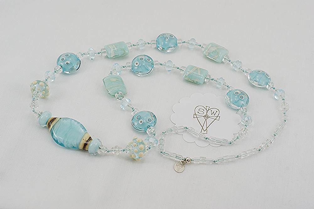 blue turquoise bead necklace