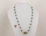 sea foam green glass bead necklace
