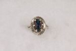 Boulder opal and sterling silver ring.